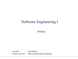 Software Engineering - Galway