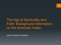 The American Indian Background Unit Information