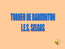TORNEO DE BADMINTON IES SELGAS