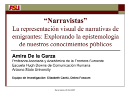Narravistas” The Geography of Mediated Migration …