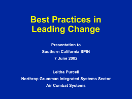 Best Practices in Managing Change