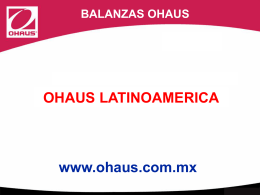 Ohaus_Presentacion_Balanzas_Ohaus