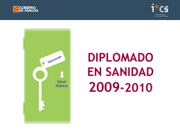 DIPLOMADO EN SANIDAD 2003-2004