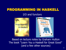 Functional Programming - SLU Mathematics and …