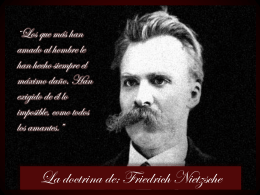 La doctrina de: fFiedrich Nietzsche