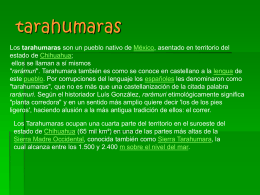 tarahumaras - ASIGNATURA ESTATAL CHIHUAHUA