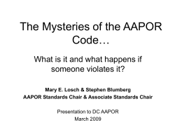 AAPOR Code of
