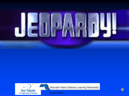Research Jeopardy - Nebo School District