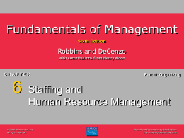 Fundamentals of Management 6e.