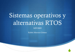 Sistemas operativos y alternativas RTOS