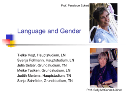 Language and Gender(1)