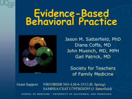 Evidence-Based Behavioral Practice: Essential Skills to