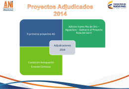 Diapositiva 1 - Agencia Nacional de Infraestructura | ANI