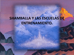 SHAMBALLA Y LAS ESCUELAS DE ENTRENAMIENTO.