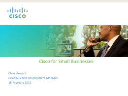 Cisco for Small Businesses