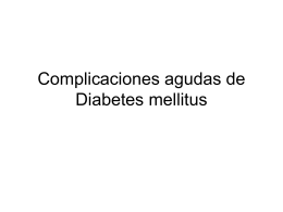 Complicaciones agudas de Diabetes miellitus