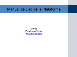 Manual de Uso de la Plataforma