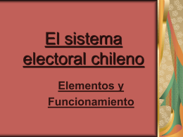 El sistema electoral chileno