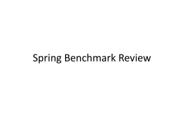 Spring Benchmark Review