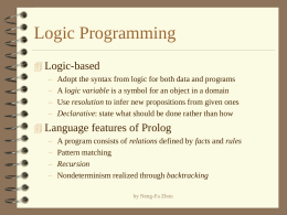 Syntax and Semantics of Prolog