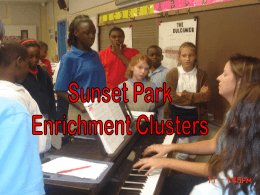 Enrichment Clusters - Sunset Park Elementary School