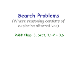 Search problems - Stanford Artificial Intelligence Laboratory