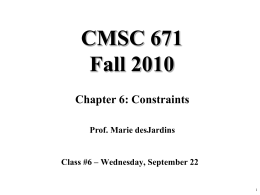 CMSC 471, Fall 2004