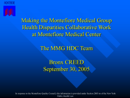Bronx Diabeaters Montefiore Medical Group 2