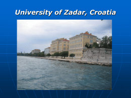 University of Zadar, Department of Psychology