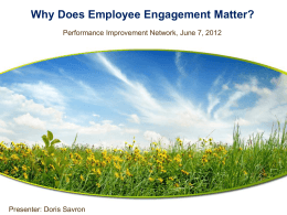 Why Does Employee Engagement Matter?
