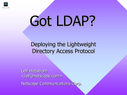 Got LDAP?