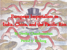 European Imperialism in India, China, and the Pacific Rim