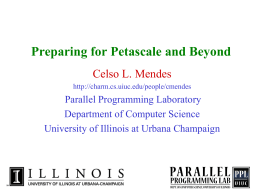 Preparing for PetaScale and Beyond