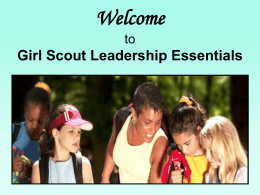 Outcomes of the New Girl Scout Leadership Experience