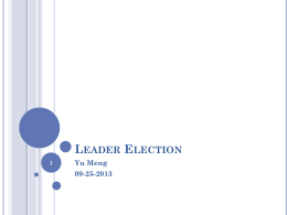 Leader Election - Home | Georgia State University