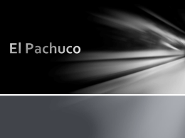 El Pachuco - Spanish