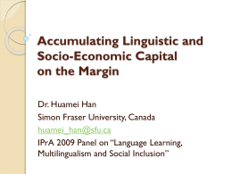 Accumulating Linguistic and Socio