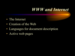 WWW and Internet - Simpson College