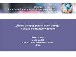Diapositiva 1 - CEM, Centro de Estudios de la Mujer