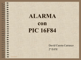 ALARMA con PIC 16F84