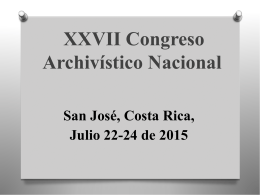 Diapositiva 1 - Archivo Nacional de Costa Rica
