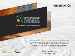 Diapositiva 1 - Congreso Expomin 2016 | www.congreso