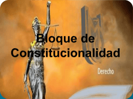 Bloque de Constitucionalidad