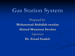 Gas Station System - An-Najah National University