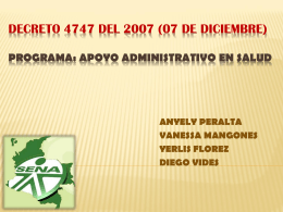 Decreto 4747 del 2007 (07 de diciembre)