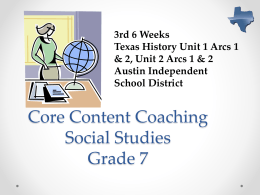 Core Content Coaching Social Studies Grade 7