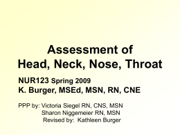 Assessment of Head and Neck