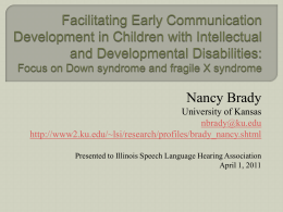 Facilitating Early Communication Development in Children