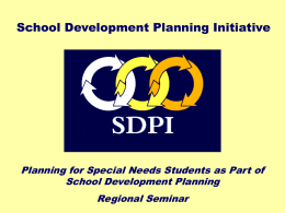 planning for special needs students (powerpoint …