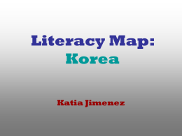 Literacy Map: Korea - University of Miami